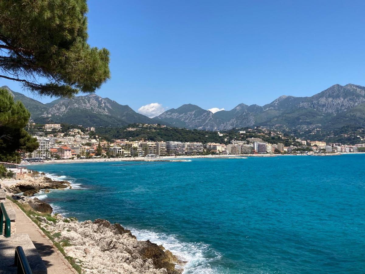Appartement 4 Pers A 50M De La Plage, Avec Piscine Roquebrune-Cap-Martin Ngoại thất bức ảnh